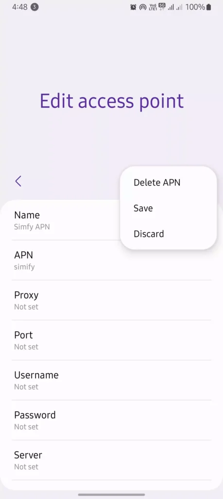 edit access point simify