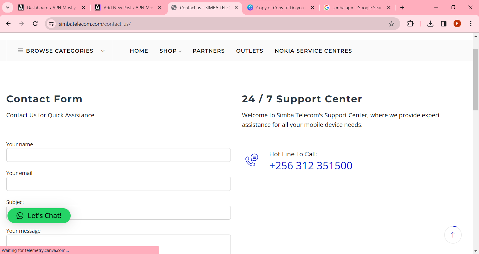 Simba APN Settings for Fast Internet (best) - Hello APN