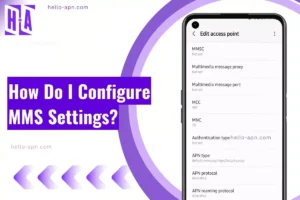 image of mms config with how to do it