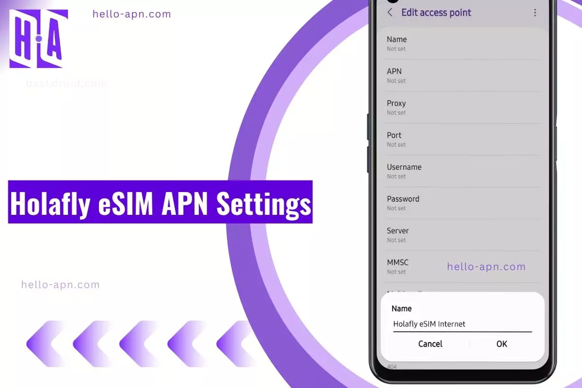 Holafly eSIM APN Settings - Hello APN