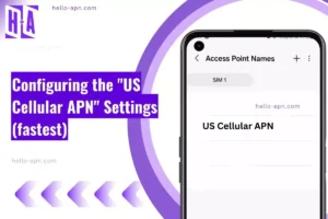 screenshot of the US Cellular APN with same overlay text
